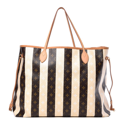 Louis Vuitton Monogram Rayures Neverfull XL 1 of 12