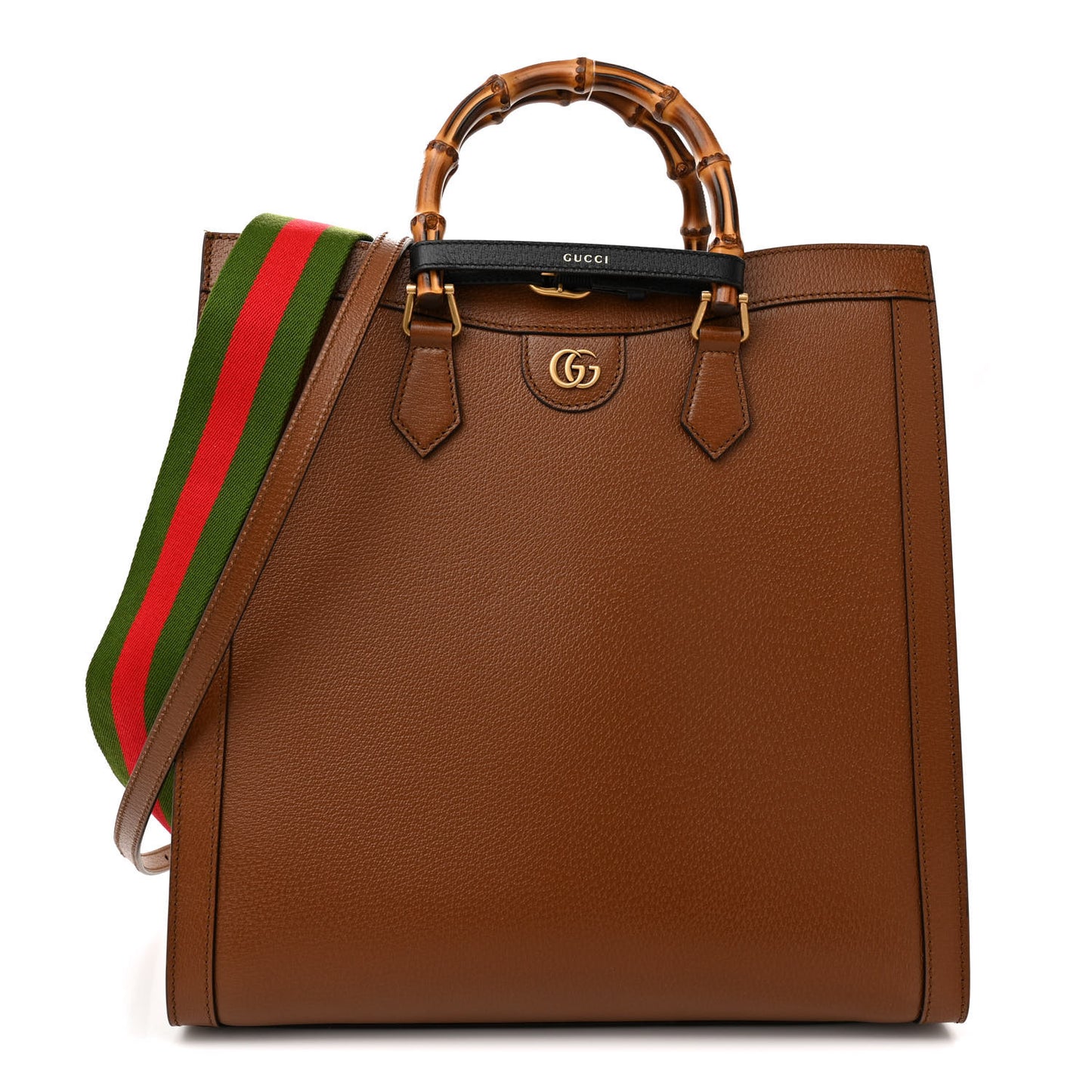 Wonka Grain Calfskin Large Diana Tote Bag Cuir Black