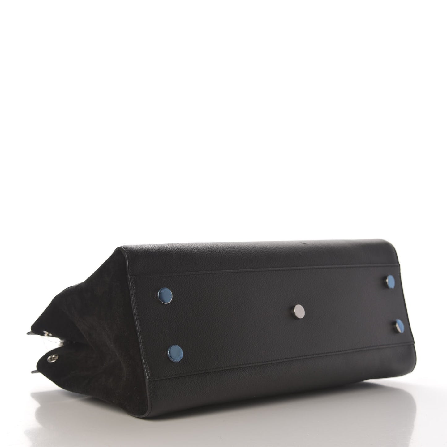 Grained Calfskin Medium Rive Gauche Cabas Black