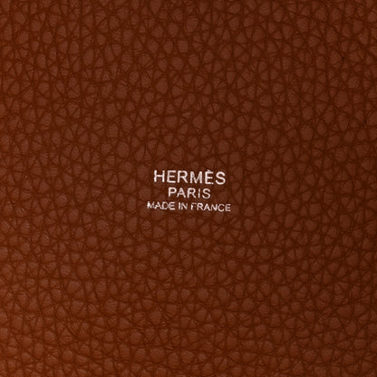 Hermes Taurillon Clemence Picotin Lock 22 MM Gold 6 of 12