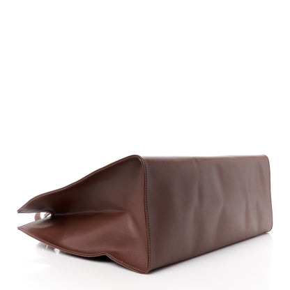 Telfar Vegan Leather Large Shopping Bag Chocolate 4 of 11