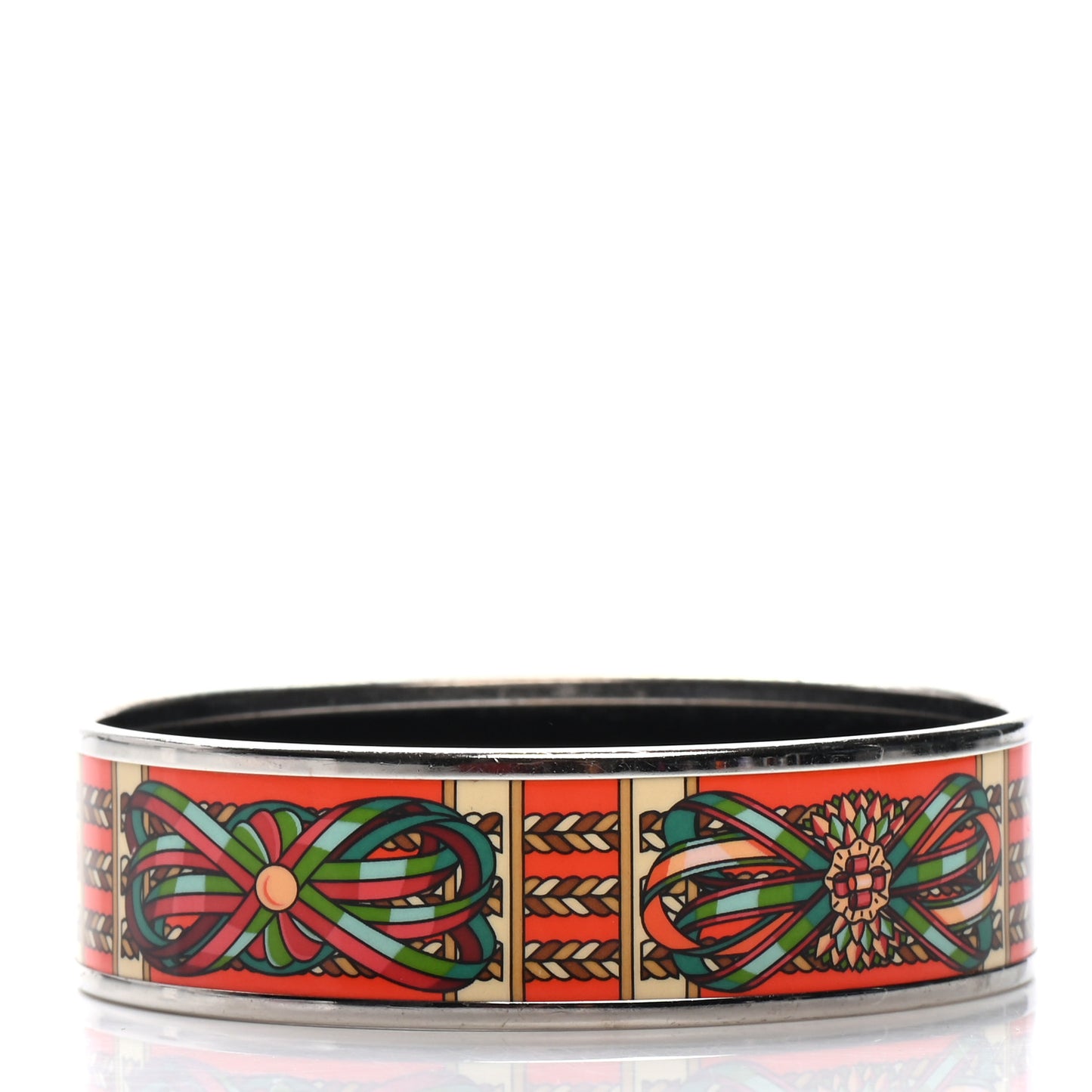 Enamel Printed Wide Rubans du Cheval Bracelet 65