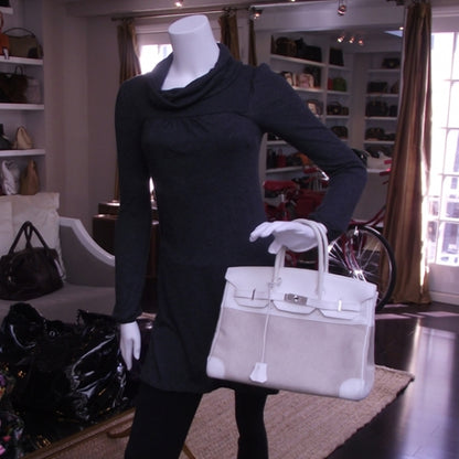 Hermes Toile Clemence 2 Tone Birkin 35 2 of 15