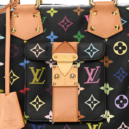 Louis Vuitton Monogram Multicolor Speedy 30 Black 8 of 10