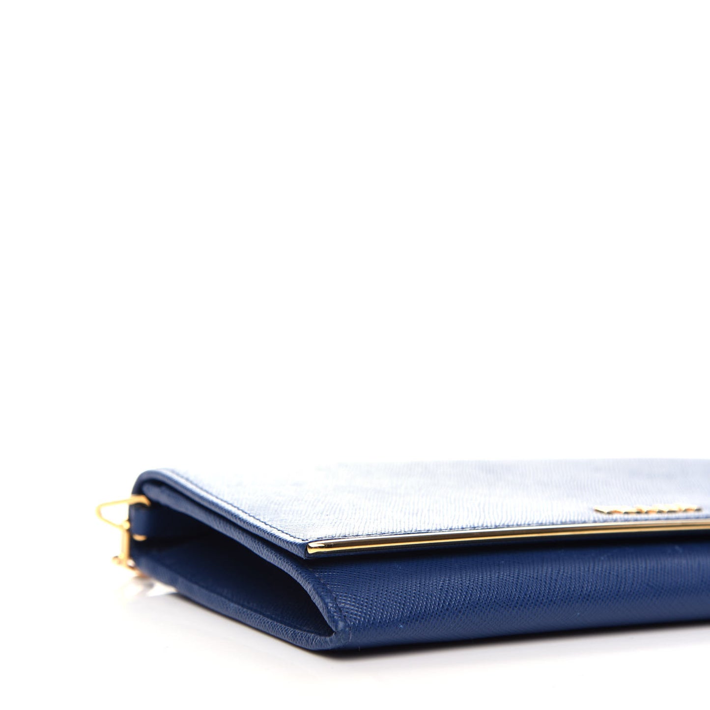 Saffiano Metal Bar Chain Wallet Bleuette