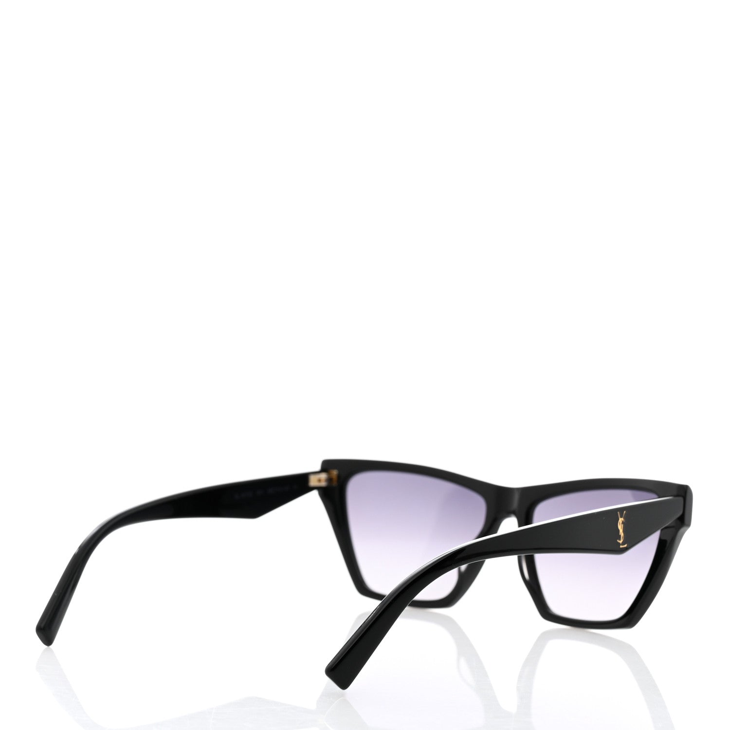 Saint Laurent New Wave SLM103 Kate Cat Eye Sunglasses Black 4 of 7