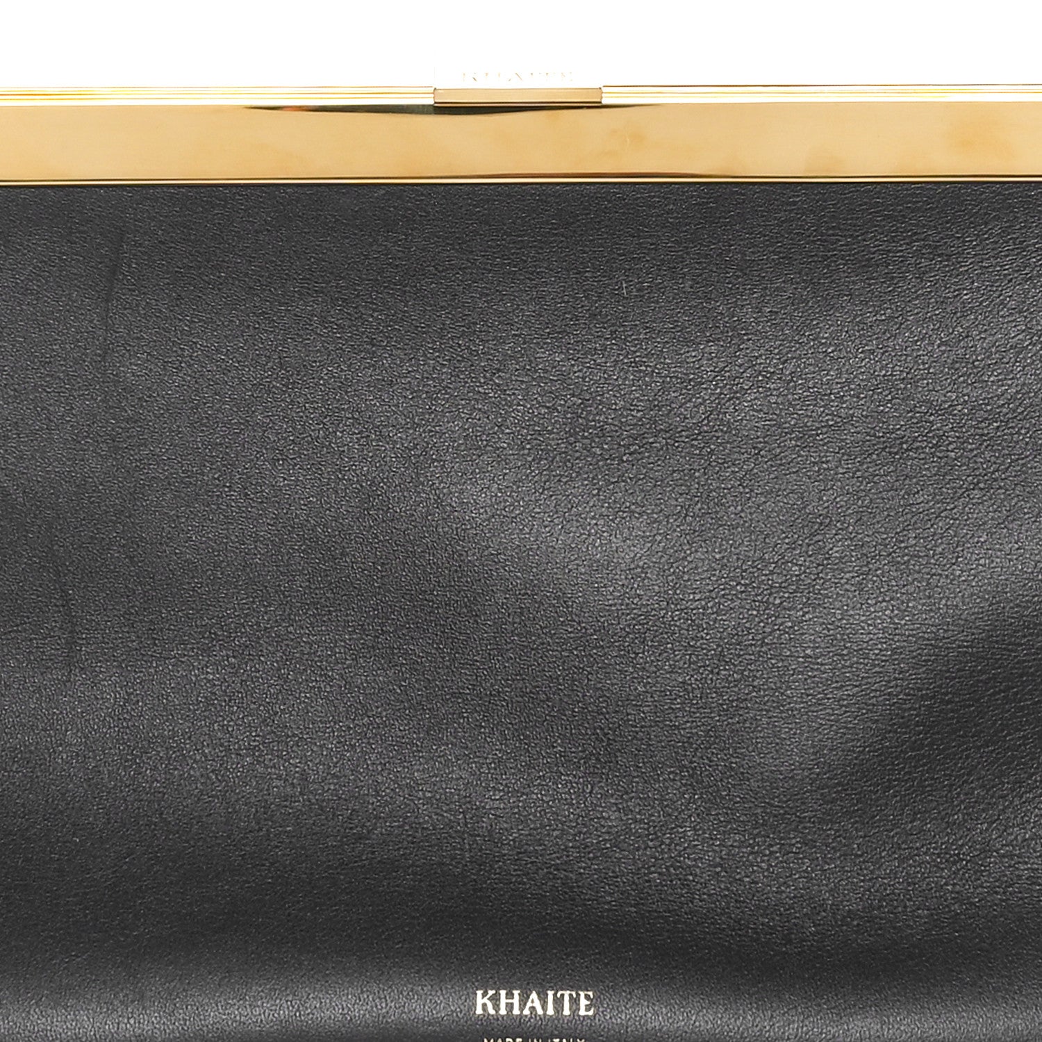 Khaite Smooth Calfskin Aimme Envelope Clutch Black 6 of 8