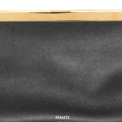 Khaite Smooth Calfskin Aimme Envelope Clutch Black 6 of 8