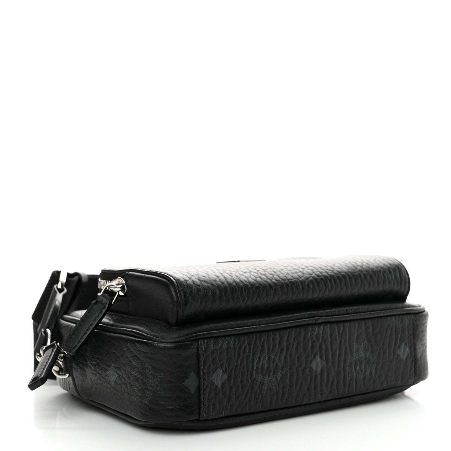 MCM Visetos Camera Crossbody Bag Black 4 of 11