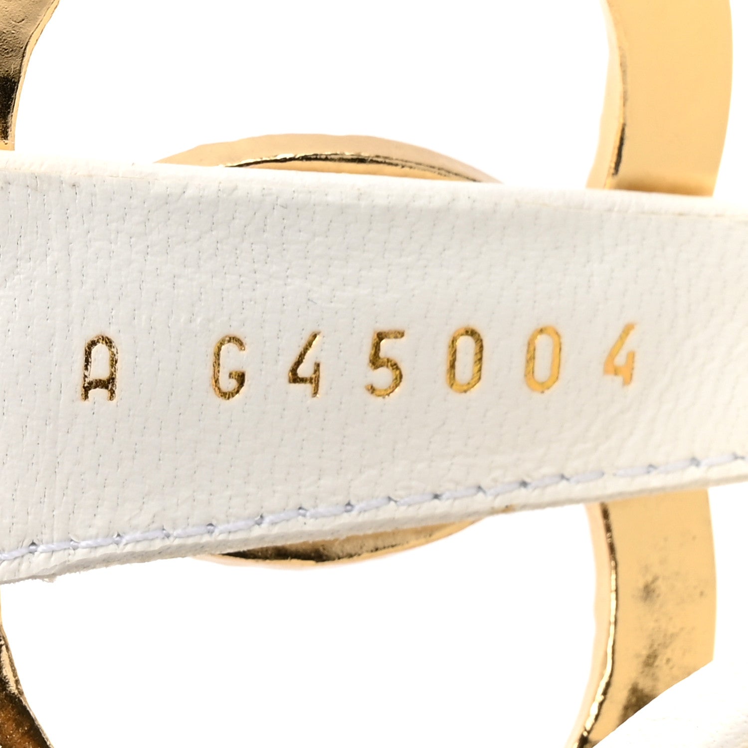 Chanel Lambskin CC Thong Sandals 37.5 White 9 of 10