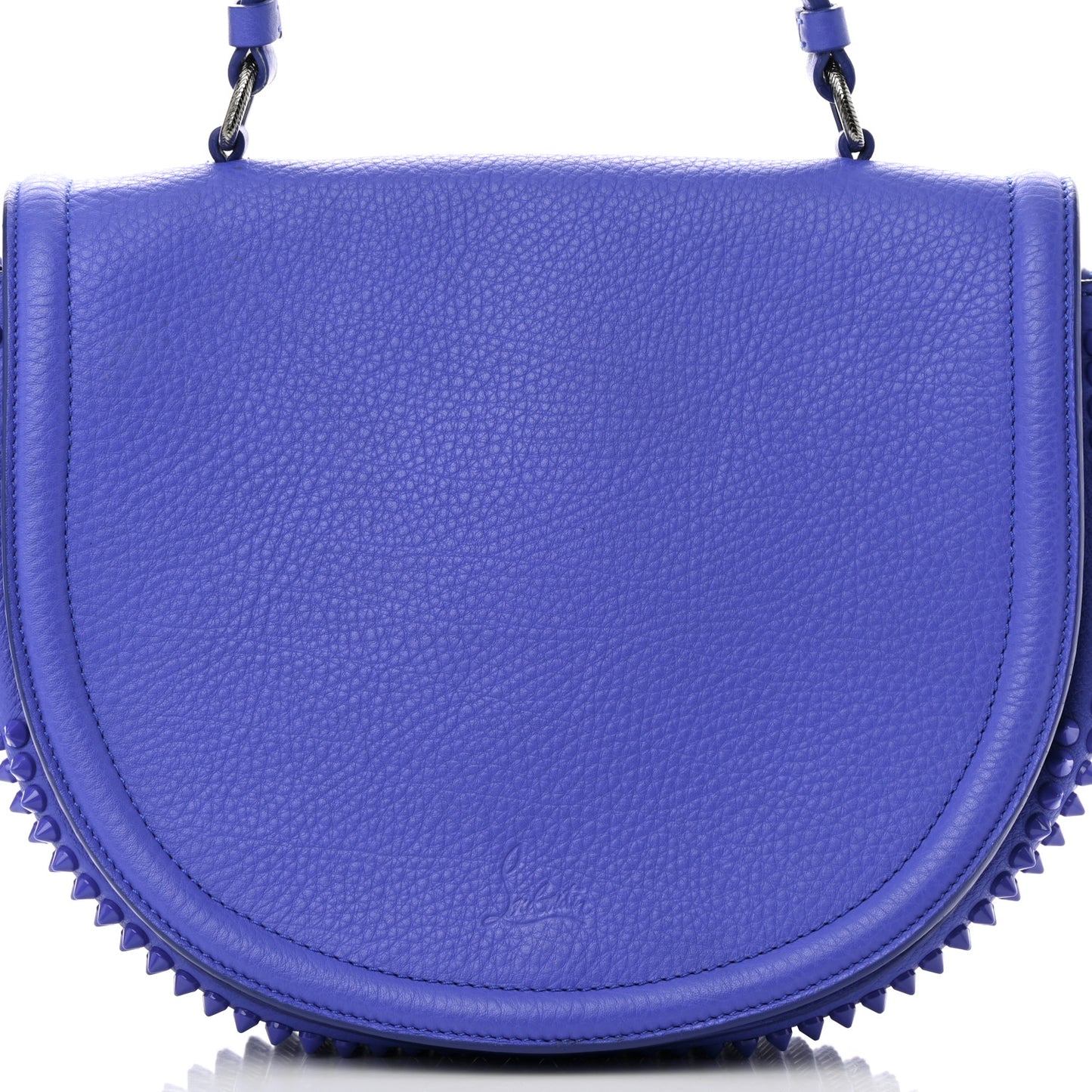 Calfskin Spikes Panettone Messenger Blue