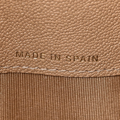 Chanel Caviar Quilted Large Boy Gusset Flap Wallet Beige 7 of 8