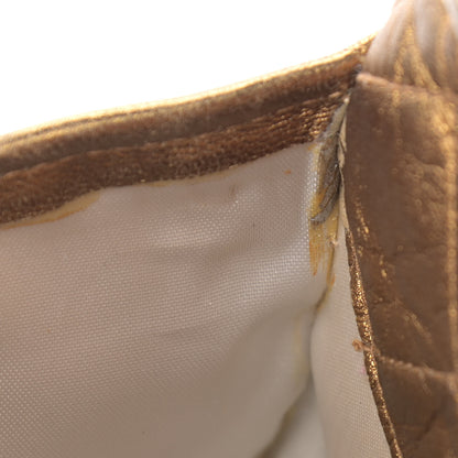 Chanel Metallic Lambskin Quilted Tassel Camera Case Gold 9 of 9