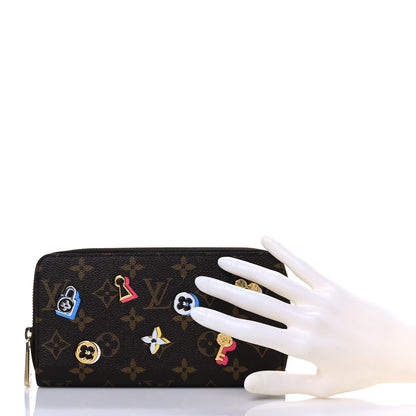 Louis Vuitton Monogram LV Love Lock Zippy Wallet 2 of 9