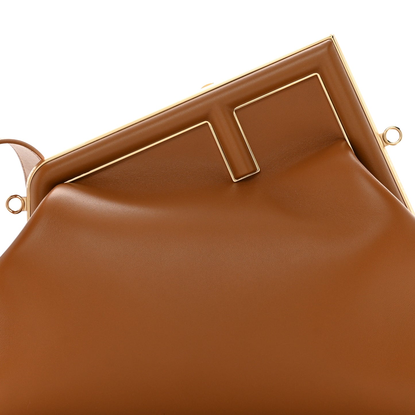 Shiny Nappa Medium Fendi First Caramello