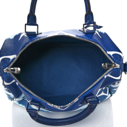 Louis Vuitton Monogram Escale Speedy Bandouliere 30 Blue 5 of 11