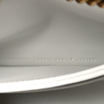 Balenciaga Calfskin Crocodile Embossed Small Crush Chain Bag White 7 of 12