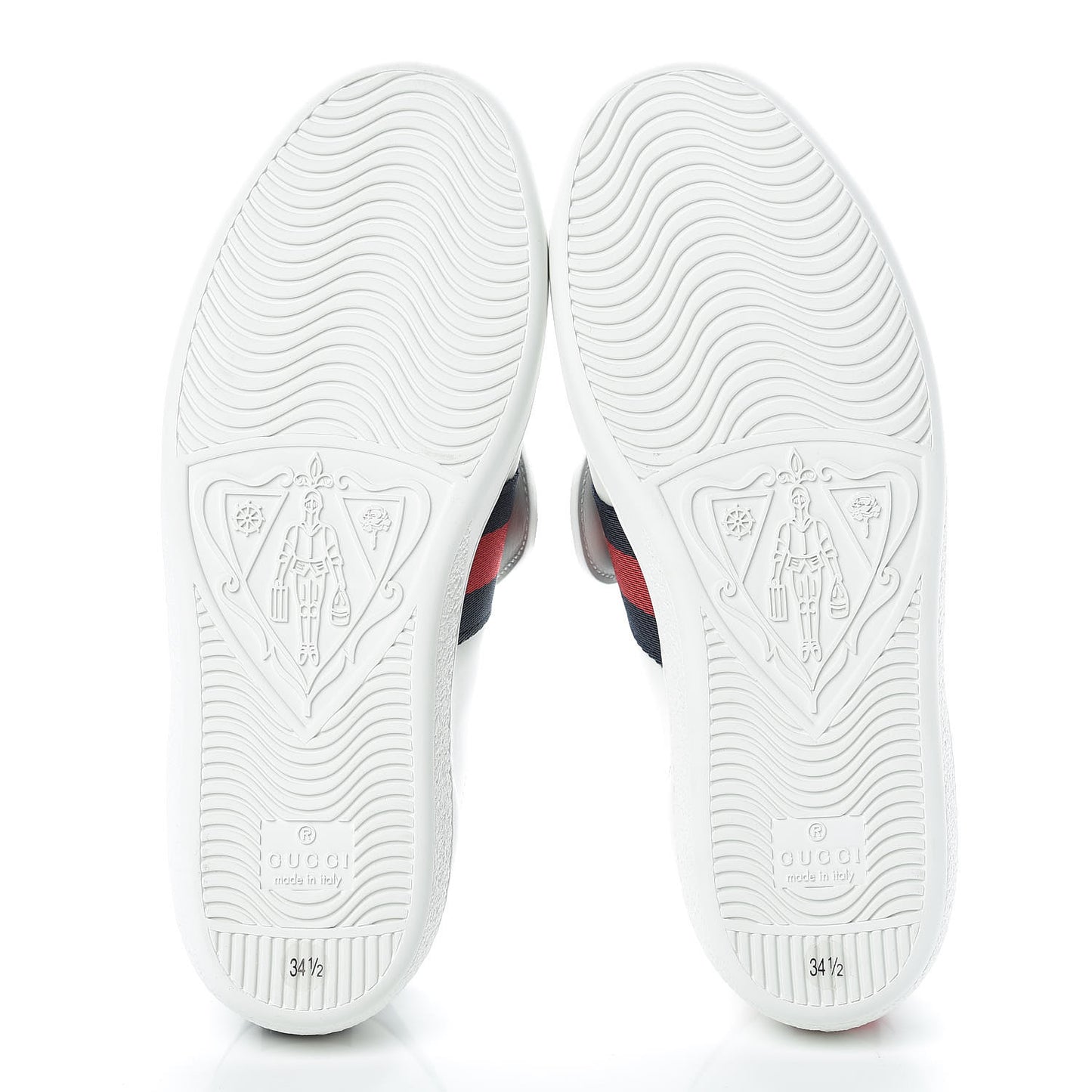 Calfskin Ayers Web Blind for Love Embroidered Mens Ace Sneakers 34.5 White