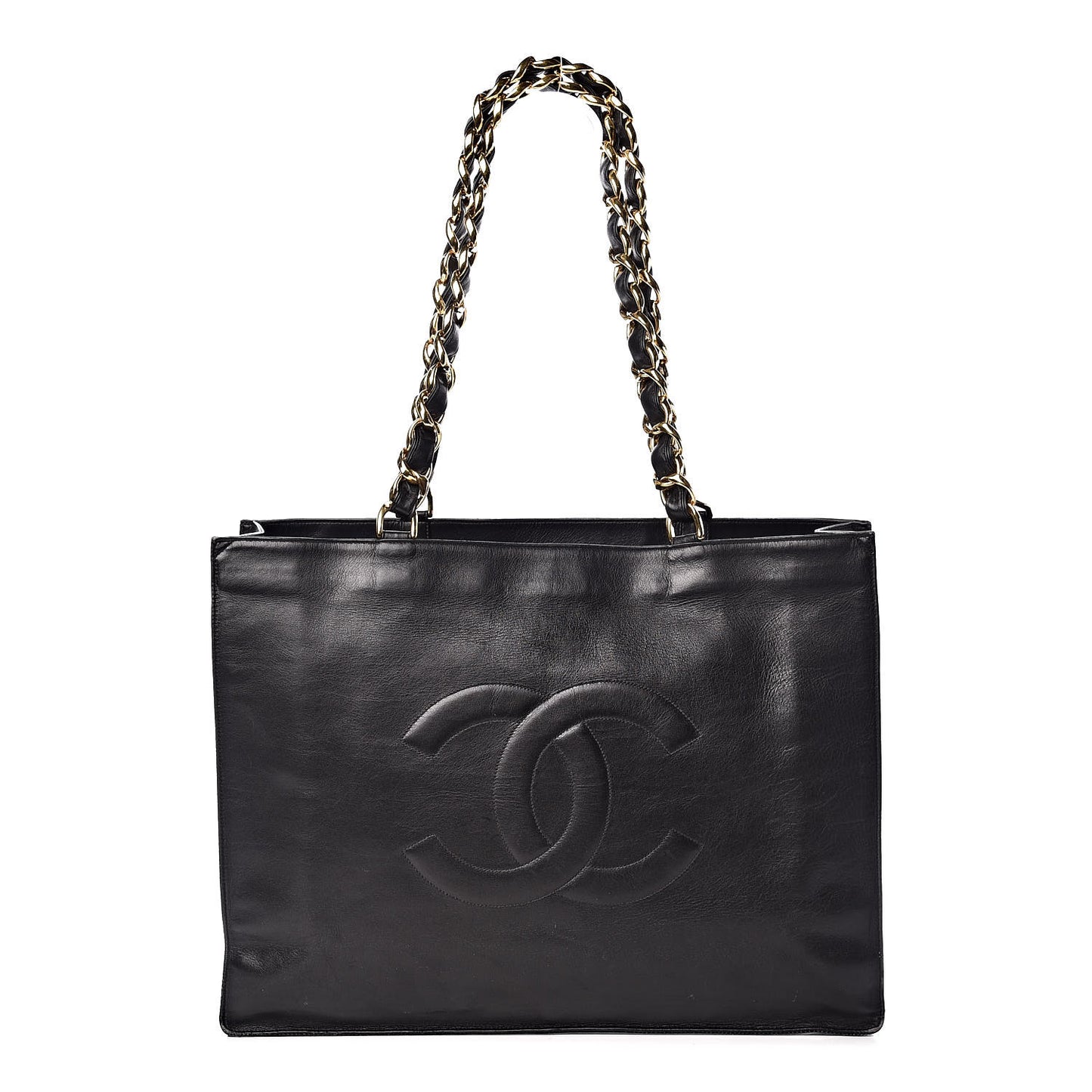 Calfskin CC Tote Black