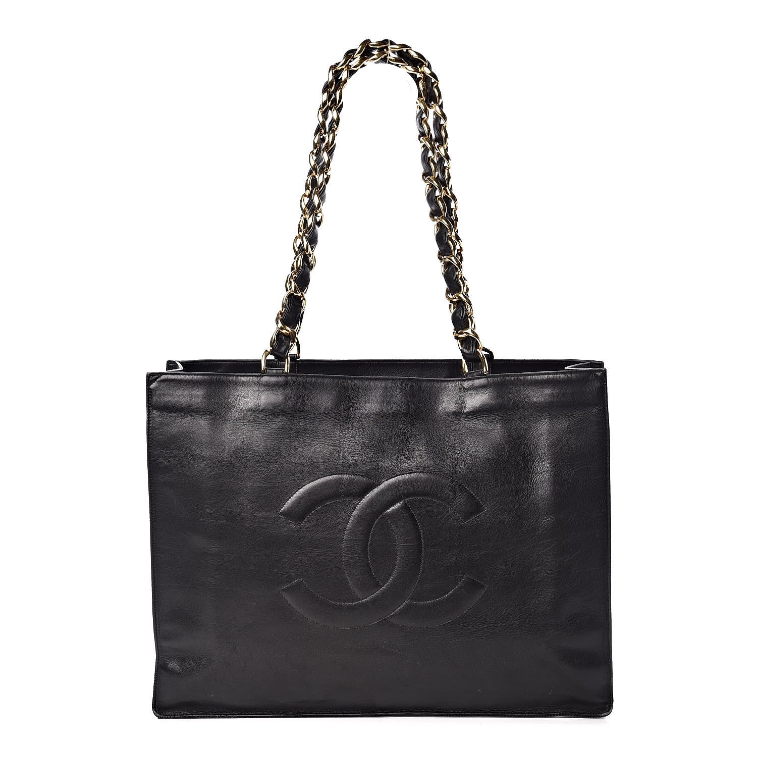 Chanel Calfskin CC Tote Black 1 of 17