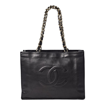 Chanel Calfskin CC Tote Black 1 of 17