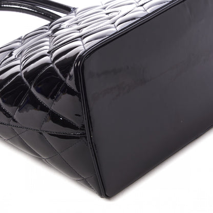 Chanel Patent Quilted Medallion Tote Black 5 of 9