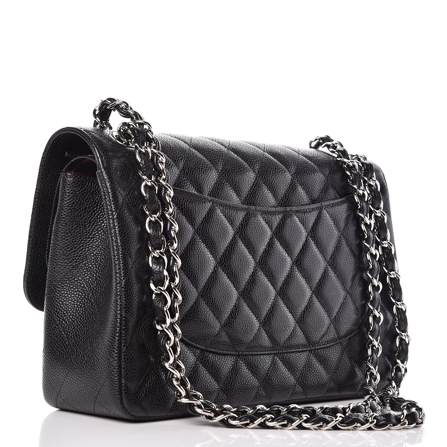 Chanel Caviar Quilted Jumbo Double Flap Black 4 of 11