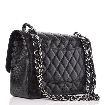 Chanel Caviar Quilted Jumbo Double Flap Black 4 of 11