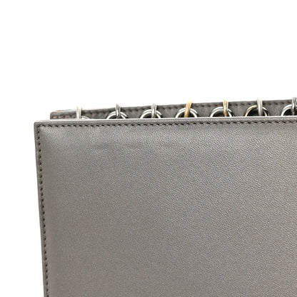 Chanel Lambskin Chocolate Bar Piercing CC Studded Small Chain Flap Bag Grey 12 of 12