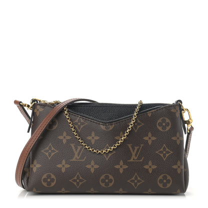 Louis Vuitton Monogram Pallas Clutch Black 1 of 10