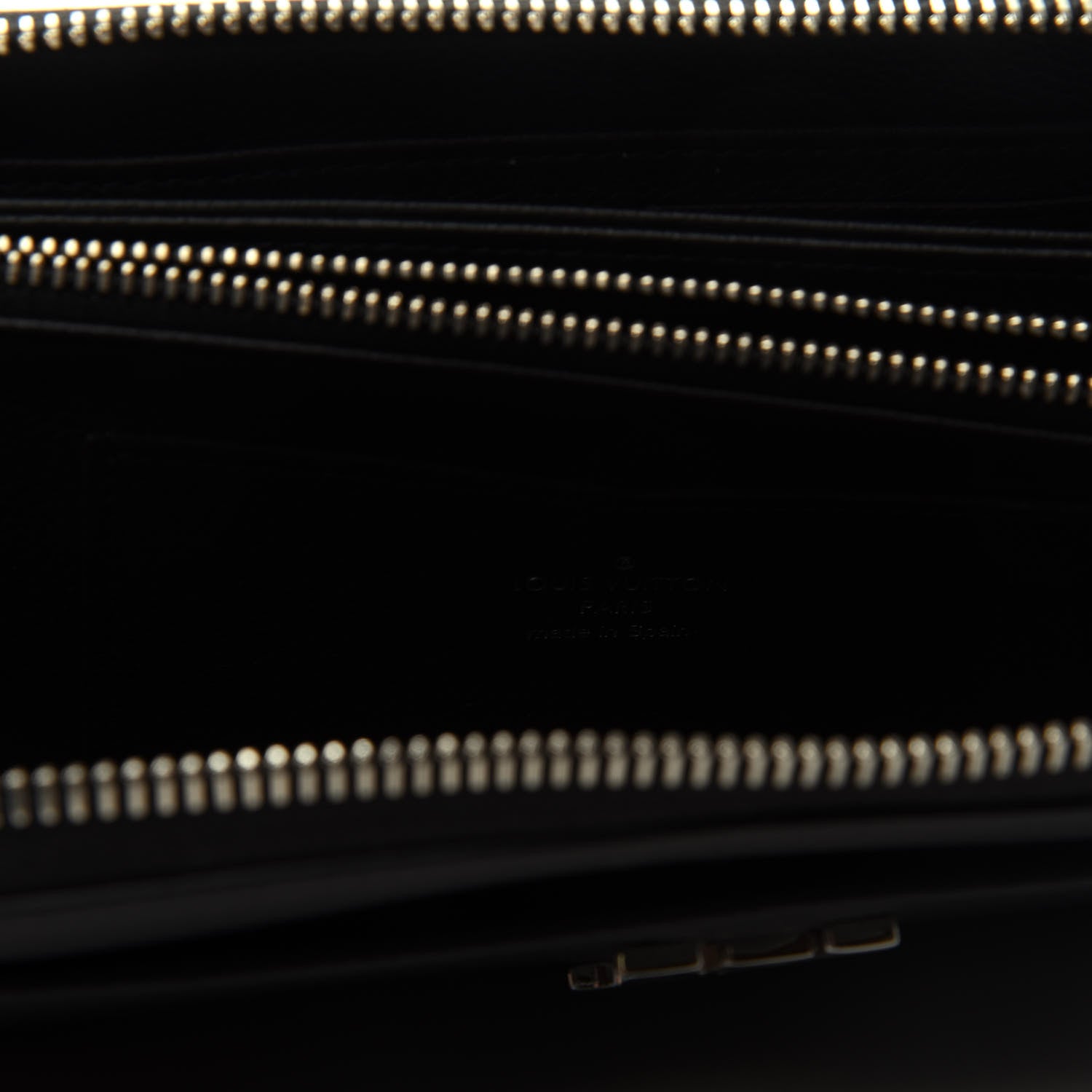 Louis Vuitton Calfskin Zippy Lockme Wallet Black 6 of 8