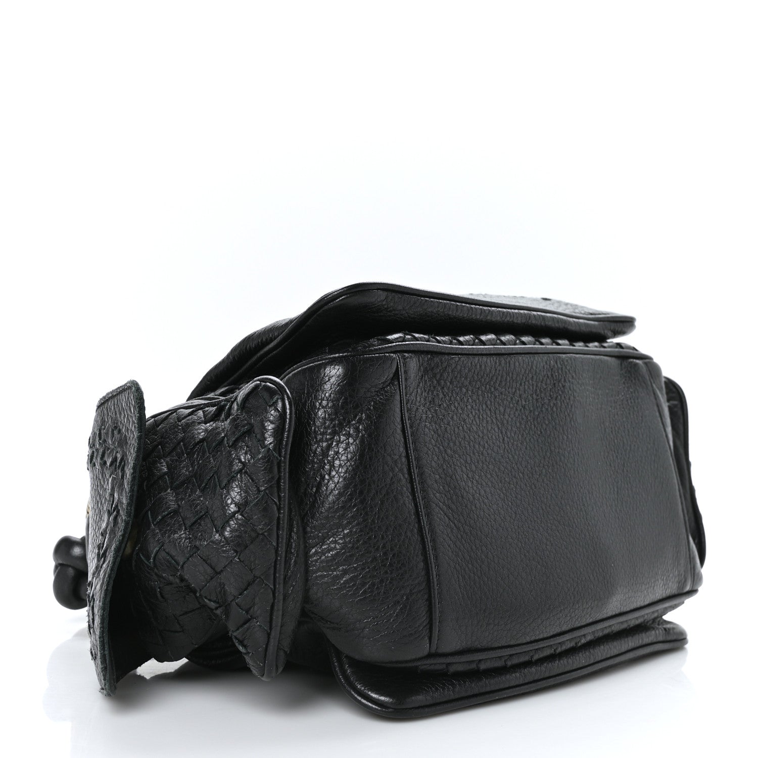 Bottega Veneta Cervo Woven Cocker Hobo Nero Black 4 of 9