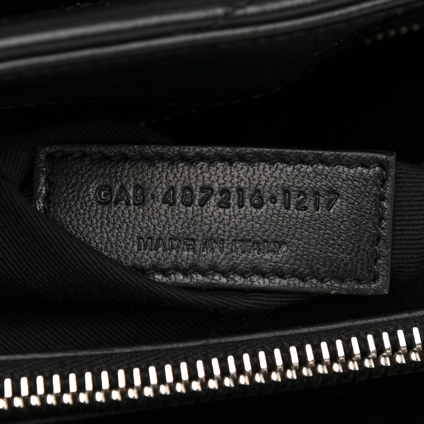 Calfskin Y Quilted Monogram Medium Loulou Chain Satchel Black