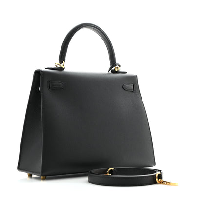 Hermes Epsom Kelly Sellier 25 Black 3 of 11
