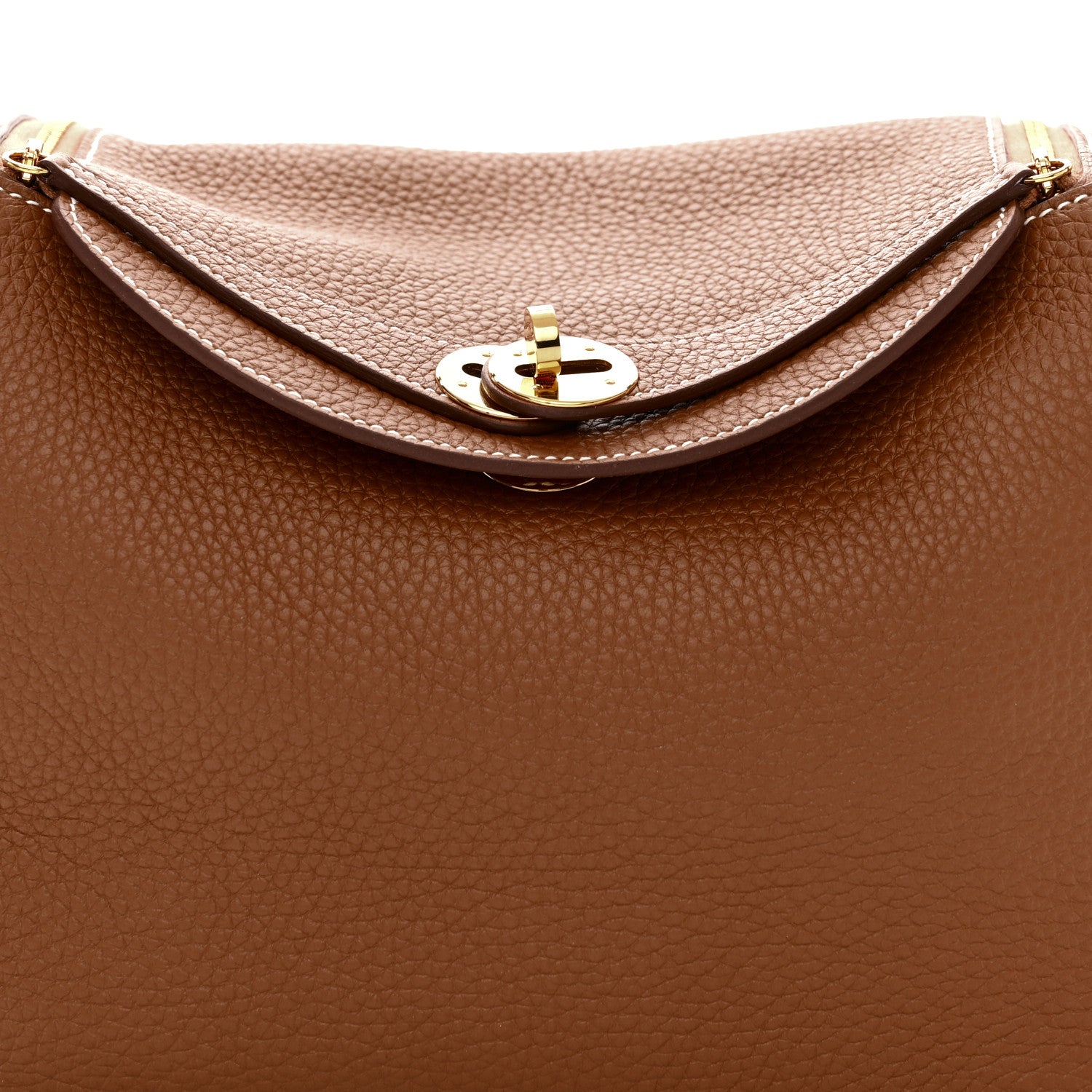 Hermes Taurillon Clemence Lindy 26 Gold 8 of 10