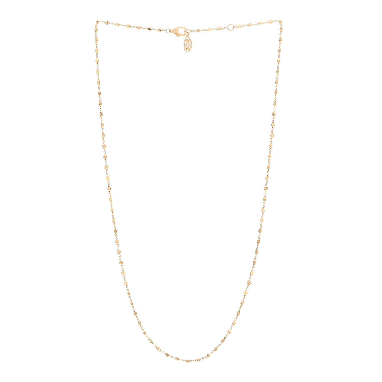 Cartier 18K Yellow Gold Cube Chain Necklace 3 of 6
