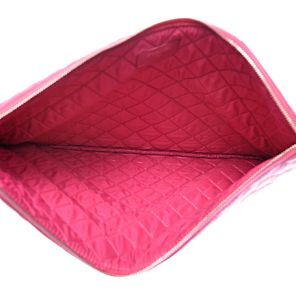 Chanel Caviar Quilted Large Cosmetic Case Pink 5 of 9