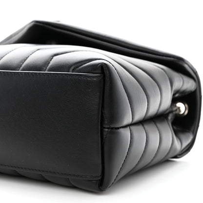 Saint Laurent Calfskin Y Quilted Monogram Small Loulou Chain Satchel Black 10 of 10