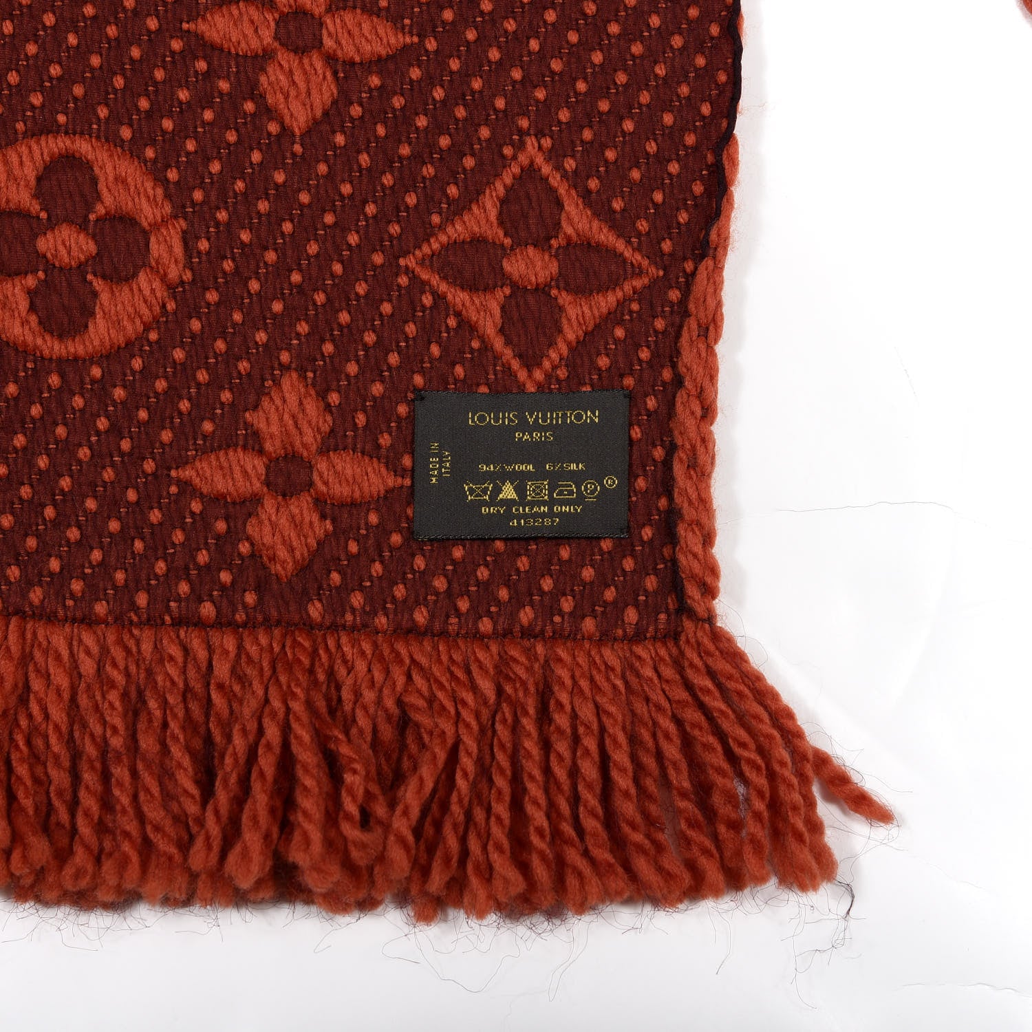 Louis Vuitton Wool Silk Logomania Scarf Orient 3 of 3