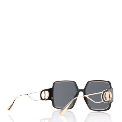Christian Dior Acetate Square 30 Montaigne 2 Sunglasses Black Gold 4 of 9