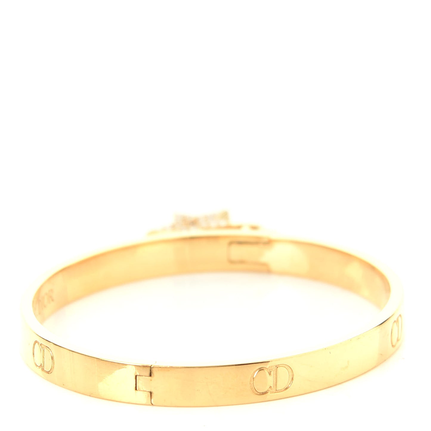 Metal Crystal Lucky Locket Star Bracelet Gold