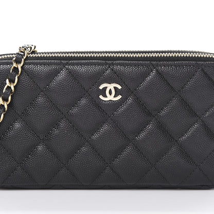 Chanel Caviar Quilted Small Clutch With Chain Black 10 of 13
