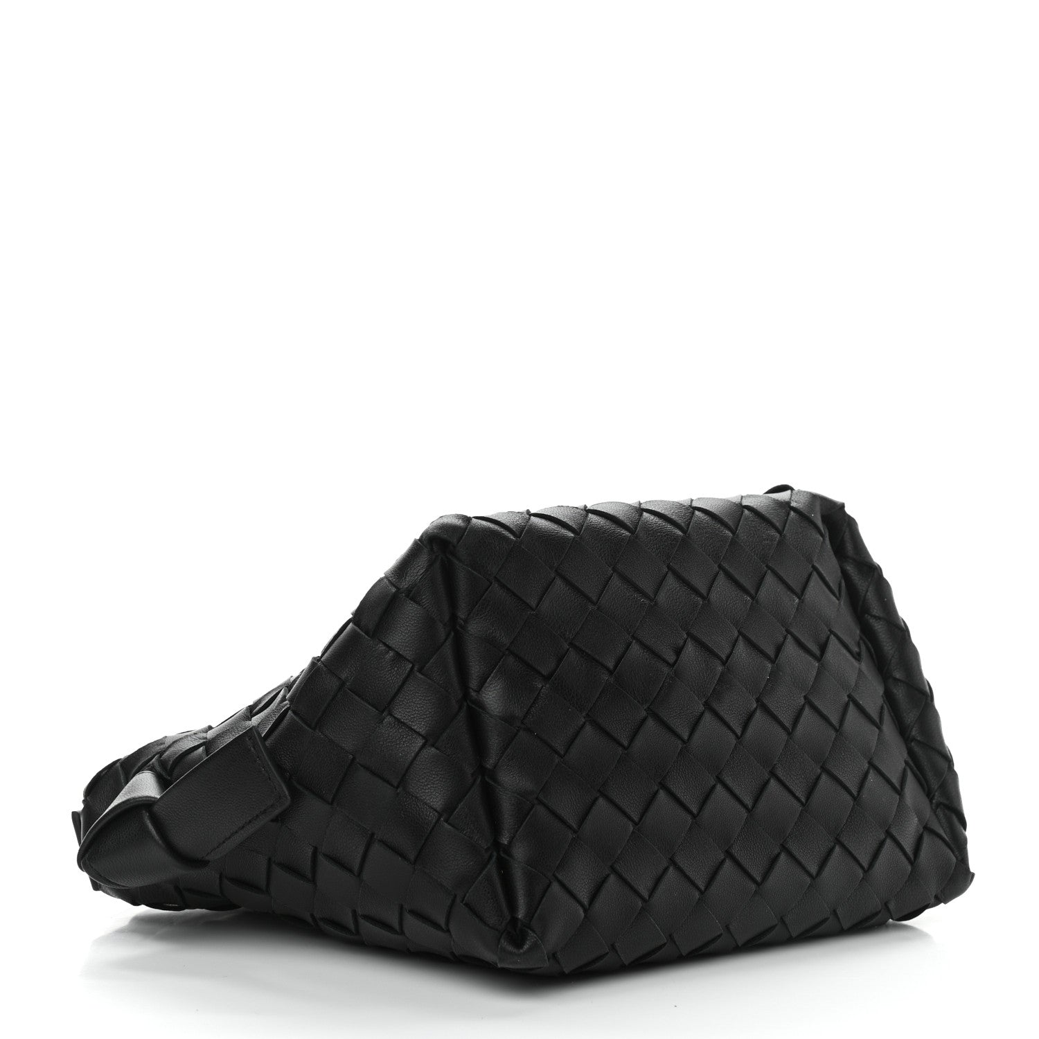Bottega Veneta Nappa Intrecciato Tie Shoulder Bag Black 4 of 10