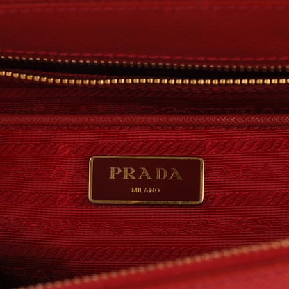 Prada Saffiano Large Galleria Double Zip Tote Fuoco 6 of 10