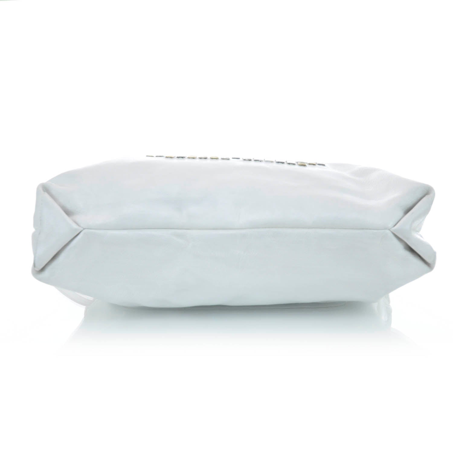 Chanel Leather Metal Mosaic Shoulder Bag White 5 of 9