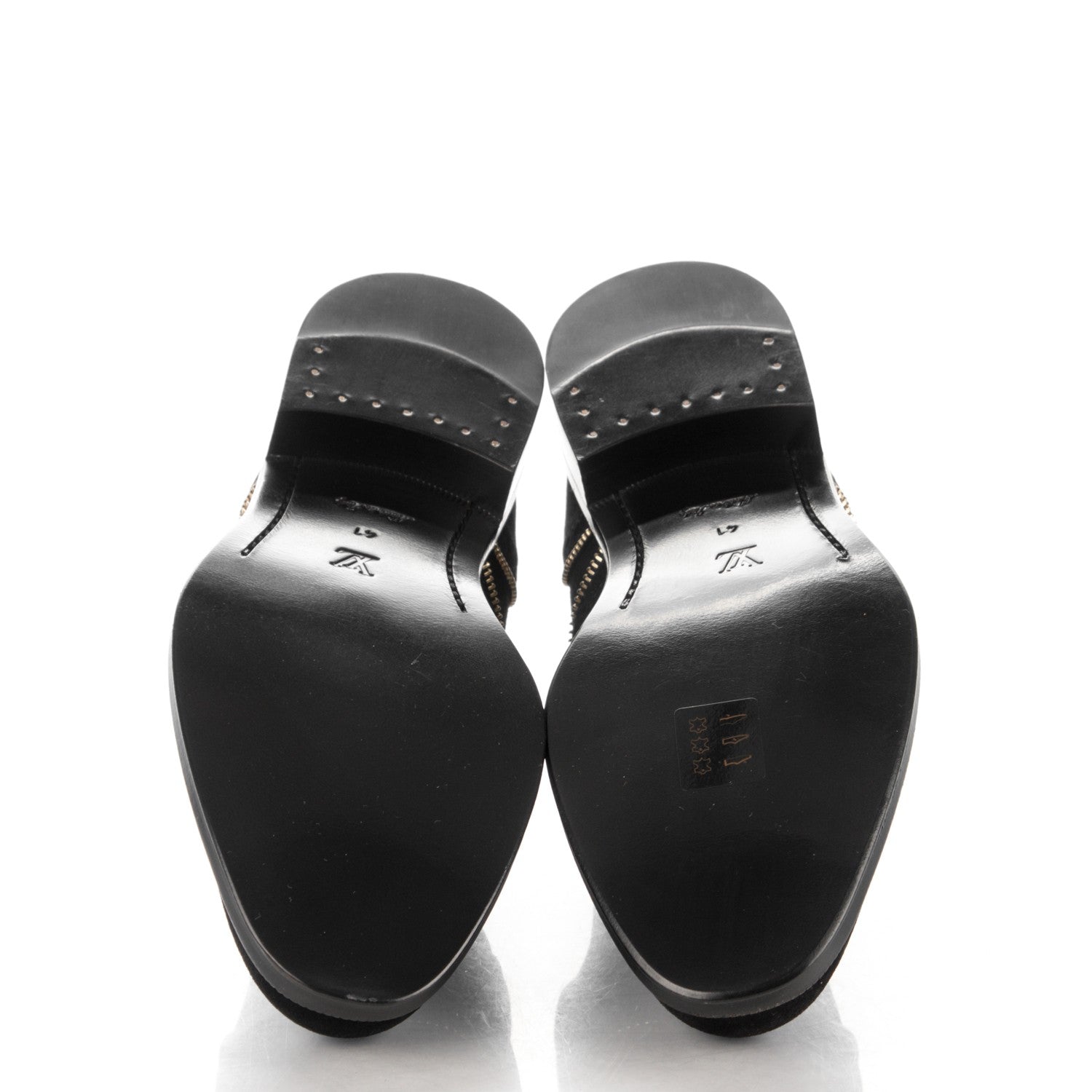 Louis Vuitton Suede Tomboy Richelieu Flats 41 Black 5 of 8