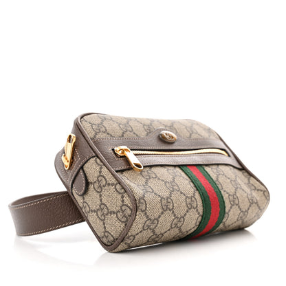 Gucci GG Supreme Monogram Web Small Ophidia Belt Bag 75 30 Dark Brown 4 of 10