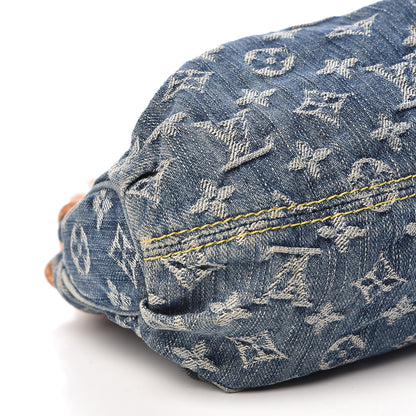 Louis Vuitton Monogram Denim Pleaty Blue 8 of 15