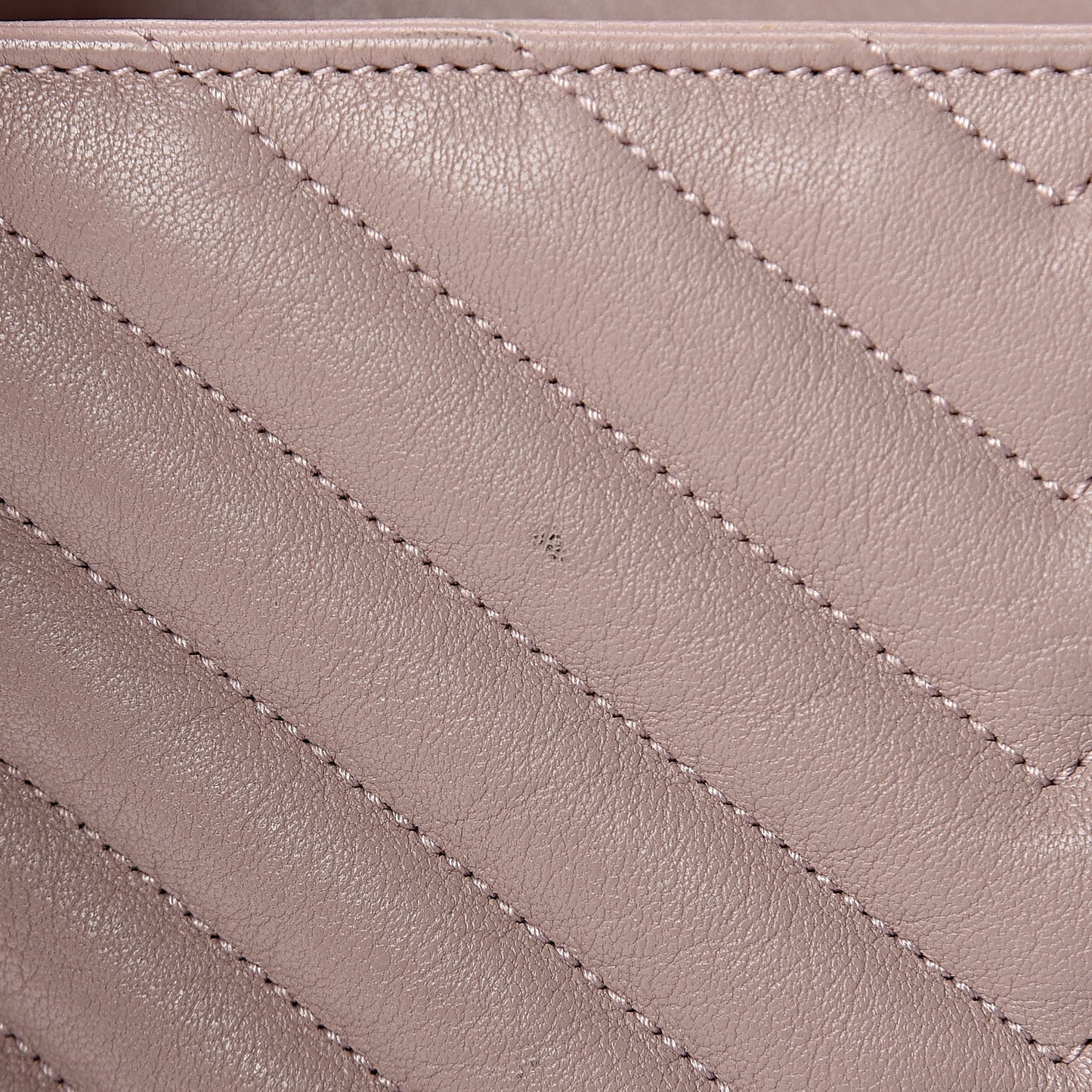 Sheepskin Matelasse Chevron Monogram Medium College Bag Rose Poudre