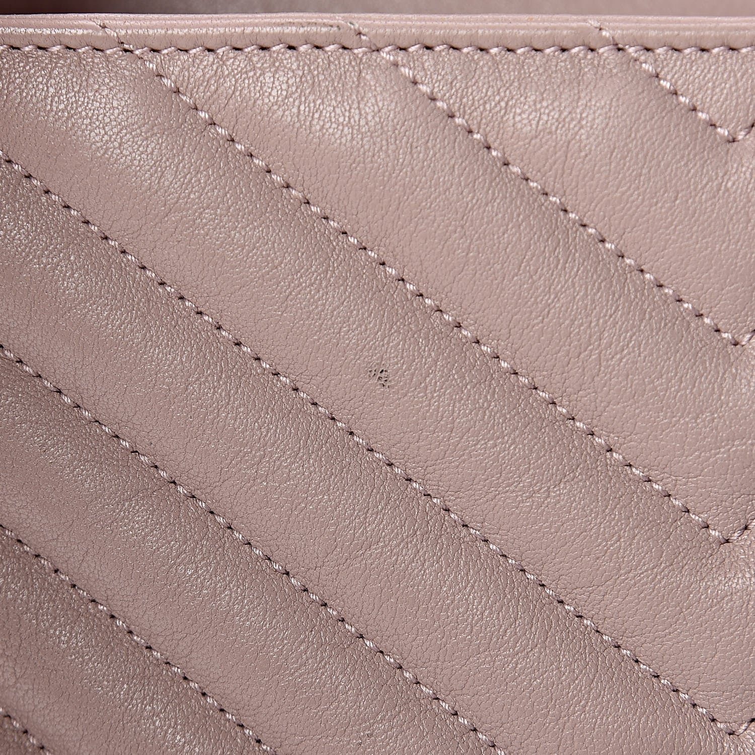 Saint Laurent Sheepskin Matelasse Chevron Monogram Medium College Bag Rose Poudre 7 of 16